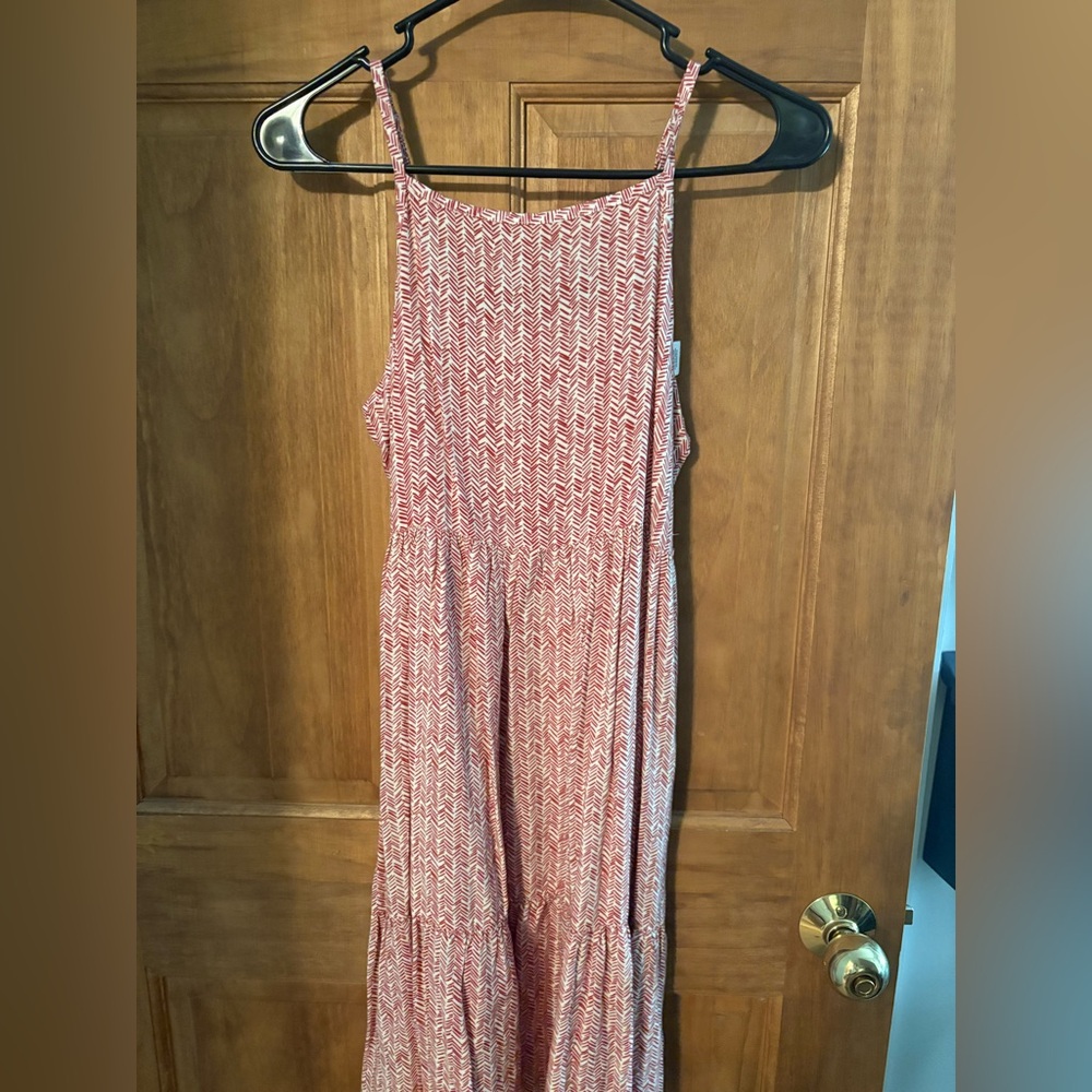 Arizona Jean Company Red and White Patterned Jumpsuit